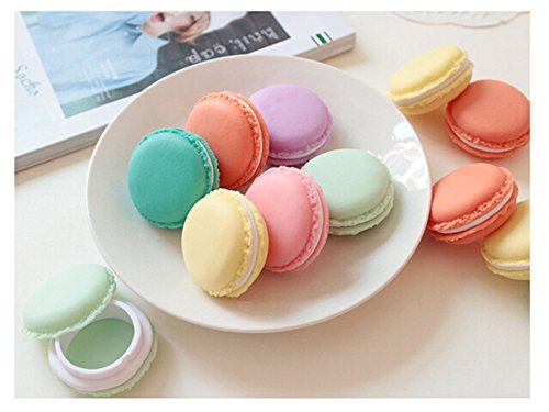 SECOWEL 12 Stücke Mini Süß Bunt Macaron Döschen Kopfhörer Ohrringe SD-Karte Organizer Aufbewahrungsbox Kosmetiktasche - 5