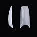 MAKARTT® 500pcs White Color Well Less Nail Tips Half Cover Acrylic UV Gel False Nails 10 Sizes for Nail Salons and DIY Nail Art at home (White)