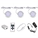 Produktbild 3 stücke unter kabinett lichter 2,5 Watt DC12V Einstellbare fernbedienung Led puck licht kabinett küche lichter nacht
