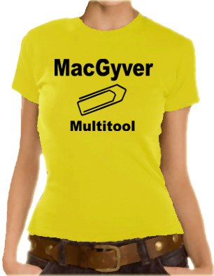 Preisvergleich Produktbild MacGyver - Multitool Girlie T-Shirt Yellow XS