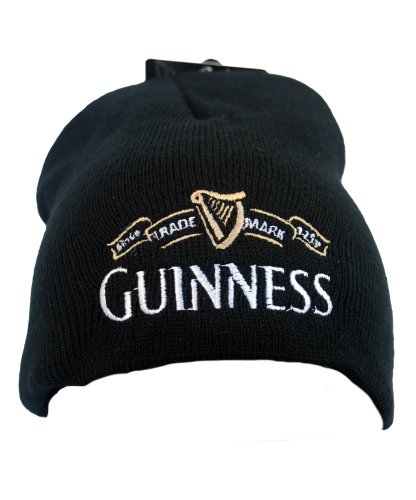 Guinness Official Merchandise - Trademark Knitted Hat, Cappello da uomo, nero (schwarz - black), única