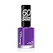 Rimmel London 60 Seconds Super Shine Nail Polish, 562 Pump Up The Purple, 8 ml