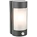 Produktbild Modern Graphite, Graphite Outdoor Cylinder Wall Light, 1 Bulb, Sensor Wall Light (Arena Wall Light with PIR), FL3427GPI4L | ideas4lighting