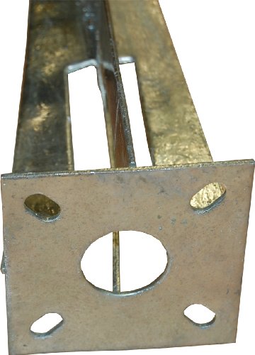 Zaunpfosten Einschlaghülse 34mm Bodenhülse Zaunpfahl Bodeneinschlaghülse Pfosten - 2