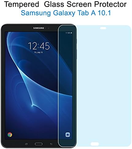 MisVoice Samsung Galaxy Tab A 10.1 Glass Screen Protector, Premium Tempered Glass Film For Samsung Galaxy tab A 10.1 T580N/T585N/T581N Table, Ballistics Glass,Ultra Clear,Easy Installation No-Bubble