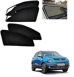 Auto Addict Zipper Magnetic Sun Shades Car Curtain Tata Punch