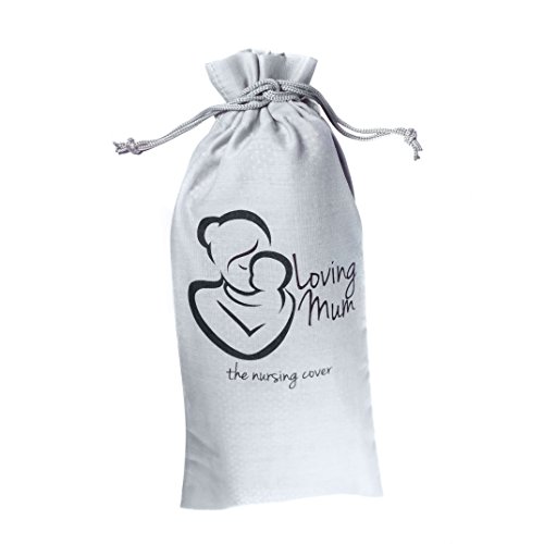 Stillen Abdeckung, Stillschal, Stilltuch von Loving Mum – 75 x 110 cm – 100% Baumwolle Schal zum Stillen, Stillcape, Mamascarf, Stillponcho, Stillstola – Bequemes und diskretes Stillen in der Öffentlichkeit! Ideales Geburtsgeschenk für Baby und Mama! - 3