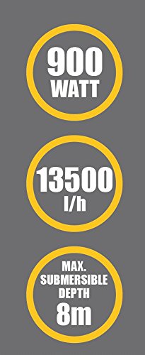 Schmutzwasserpumpe Edelstahl 900 Watt POWXG9418 - 6