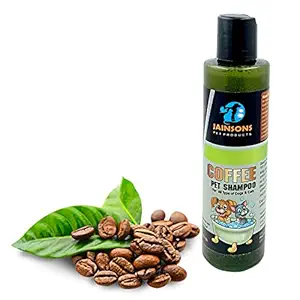 Jainsons Pet Products Coffee Dog Shampoo Dogs Silk Therapy Puppy Tearless Shampoo for Dogs | Best Shampoo for Puppies and Great for All Dogs and Breeds (COFFEE-SHAMPOO-200ML)