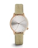 Komono Damen-Armbanduhr Analog Quarz One Size, silberfarben, grün