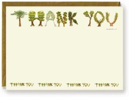 Tree Thank you notelets pack of 10