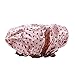 Waterproof Womens Shower Cap Cap Bath Shower Reusable Clear Satin Hair Cover - 7 Colors - Coffee