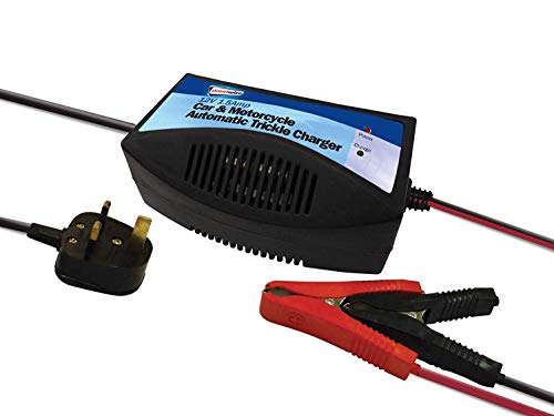 Streetwize SWTBC Automatic Trickle Charger - 12 V Car Battery Charger with LED Charging Indicator, Short Circuit Protection