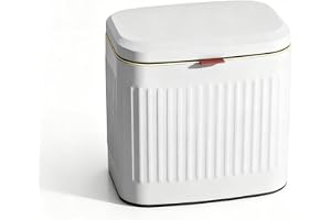 FARYODI 4 l papperskorg rostfritt stål med skjutlock, papperskorg i rostfritt stål, liten soptunna för kök badrum, väggmonter