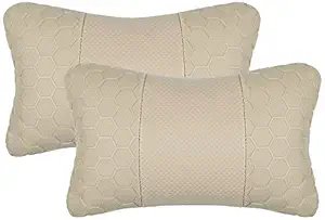 Sykit Car Seat Neck Cushion Pillow for Maruti Suzuki Ritz(Beige)