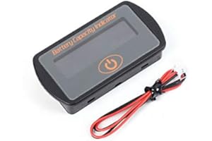 SENRISE Indicatore di capacità della batteria LCD doppio display voltmetro Percentuale batteria stato Monitor per E-Bike, Balance Cars, ecc (batteria al litio 12.8-14.8V)