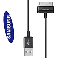 USB-Cable de carga para Samsung GT-P5100 Galaxy Tab 2 10th 1-ECC1DP0UBE negro