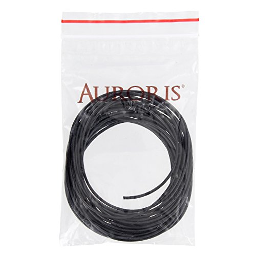 AURORIS – Lederband rund Ø 1,5 mm – Länge / Farbe wählbar – Variante: 2m / schwarz - 2