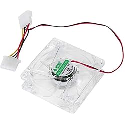 Ventilateur Ordinateur 4 LED 80mm 8025 8cm Silencieux PC Boîtier Cooler Ventilateur De Refroidissement Mod Bleu et ColoréBest À Vendre