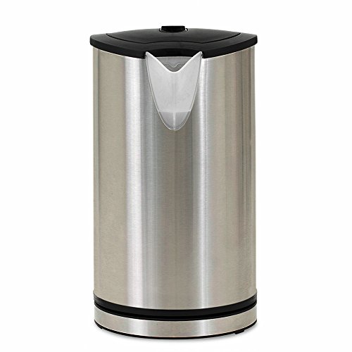 Edelstahl Wasserkocher Teekocher mit blauer LED Innenbeleuchtung 2200 Watt 1,7 Liter - 2