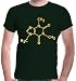 Produktbild buXsbaum Herren T-Shirt Strukturformel Coffein | Kaffee Koffein Coffee Cafe | XL, Grün