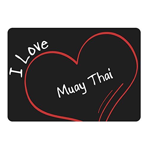 Preisvergleich Produktbild Mousepad Modern I Love Muay Thai schwarz