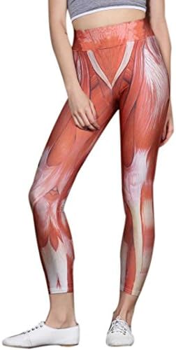 Women Leggings,Internet High Waist odycon Sport Pants Women Yoga Pants Stretch Running Fashion Muscle Yoga Sports Fitness Gym Training Pants (L, Red)
