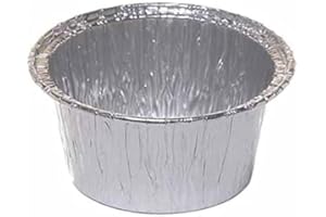 Cuki Expert - Vaschetta Tonda Alluminio - Pirottini Muffin - stampi USA e Getta Muffin - per Forno Tradizionale e microonde - Ø 7cm - h 3,8cm - 100pz