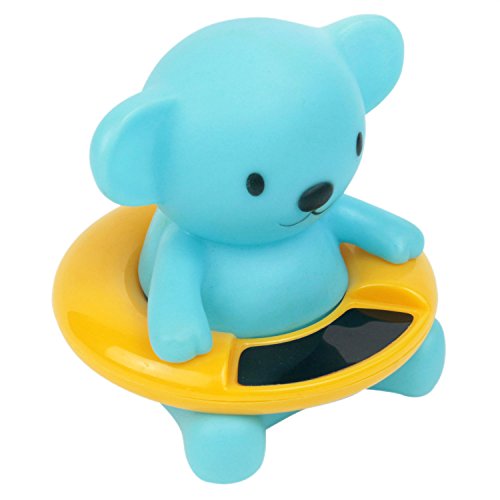 Umiwe(TM) Bear Safety Baby Bath Tube Floating Toy and Water Temperature Thermometer Sensor Tool,Blue With Umiwe Accessory