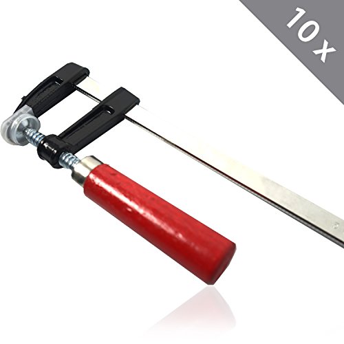 10 Stück HSM Schraubzwingen Spannmittel Leimzwinge Klemmzwinge Allzweckschraubzwinge 50 x 200 mm - 2