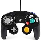 Qumox black wired classic controller joypad gamepad for N gc & wii
