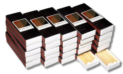 25 Päckchen Habanos-Specialist Zigarren Streichholz inkl. Lifestyle-Ambiente Tastingbogen