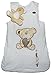 Baby 2.5 tog Sleeping Bag 0-6m and 6-12 months Side Zip Pink Blue and Unisex (6-12 months, White Teddy)