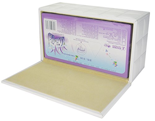 KINGFOM™ Rechteckige Leder Kosmetiktücherbox für Zuhause/Büro/Auto (Weiß) - 4