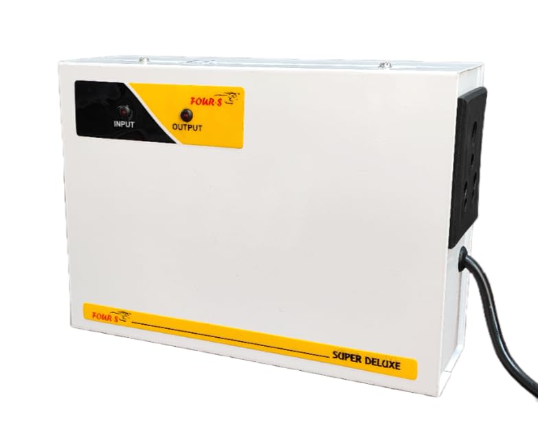Unleash the Power of FOUR-S Voltage Stabilizer FS-100 (1KVA) for Double Door Fridge & Deep Freezer â€“ Optimal Range 170-270V!