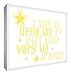 Feel Good Art 
Thick Solid Fronted Canvas Newborn Baby Gift (30 x 20 cm, Yellow)