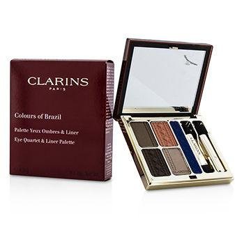 Clarins Colours of Brazil Eye Quartet & Liner Palette 4.9g/0.1oz