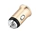 Produktbild Auto Ladegerät,Xshuai Dual USB Metall Universal Kfz Ladegerät Schnellladeadapter für iPhone Samsung und Andere Android-Handy (Gold)