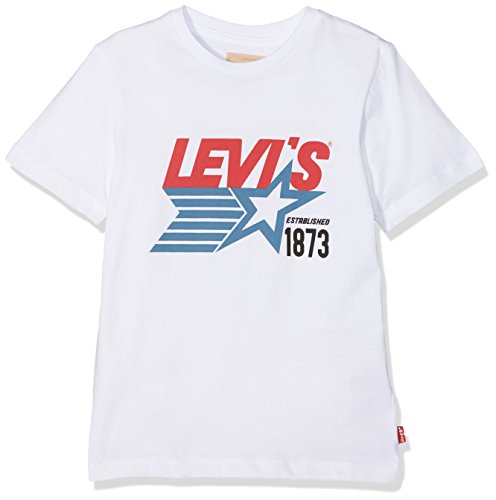 Levis Kids Jungen T-Shirt Kids NL10017, Weiß (White 01), 16 Jahre Levis Kids Jungen T-Shirt Kids NL10017, Weiß (White 01), 16 Jahre