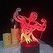 Produktbild Free Worldwide Dropship Remote Touch-Schalter Fit starken Mann 3D Nachtlicht RGB veränderbare Stimmung Lampe LED-Licht USB 3D Lampe