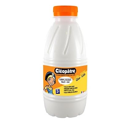 Cleopatre Cléopâtre Vinyl'Ecole Flacon de Colle 500 g blanc