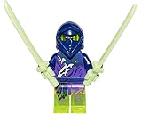 LEGO Ninjago Minifigur Ghost Ninja Hackler mit zwei Katana 70732 70738 70735 - Ninjago