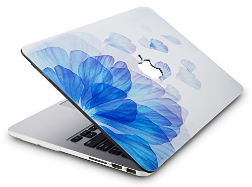 StarStruck MacBook Air 13 zoll H  lle Schutzh  lle Case Cover MacBook Air 13 3 H  lle  A1369   A1466   Blaue Blume 