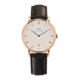 Daniel Wellington Damen Analog Quarz Uhr mit Leder Armband DW00100092