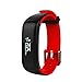 Produktbild PinkfishsKALOAD Sports P1 Smart Bluetooth Armband Wacelet Wristband Heart Rate Blood Monitor Waterproof IP67 Watch - Rot