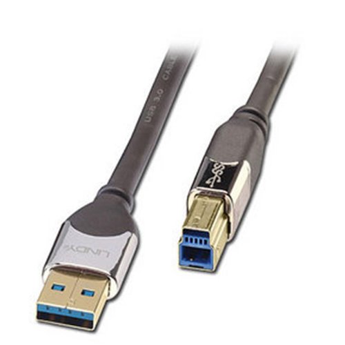 LINDY 41613 - Vergoldet USB 3.0 Kabel - Typ A Stecker an Typ B Stecker - 3m