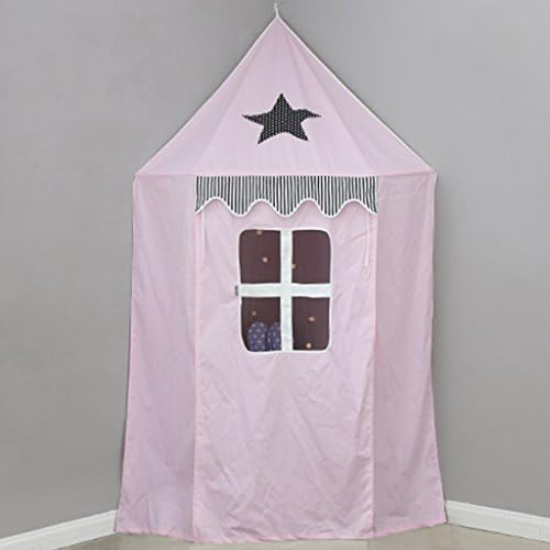 TING- Corner Tents For Kids Corner Indoor Star Pattern Castle Hanging Wall Nordic Style For Baby Kids Reading Play Game Tents (Only One Tent) ( Color : Pink )