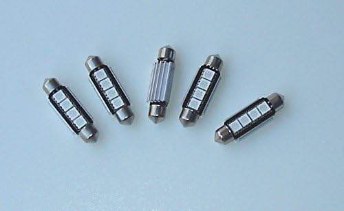 5x LED Bulb 42mm C10W Blue Interior Lighting for Boats, Camping