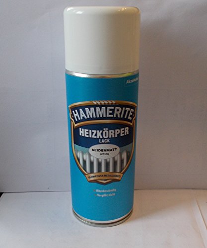 400 ml Hammerite Heizkörperlack Spraylack Weiß, Seidenmatt