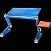 Produktbild Vimele Laptop Schreibtisch Bett Schlafsaal Aluminiumlegierung Klapp Große Tabelle Student Schreibtisch Ipad Kühlung Halterung Projektor Desktop Universal Boden Halterung Basis 50 cm (Farbe : Blau)